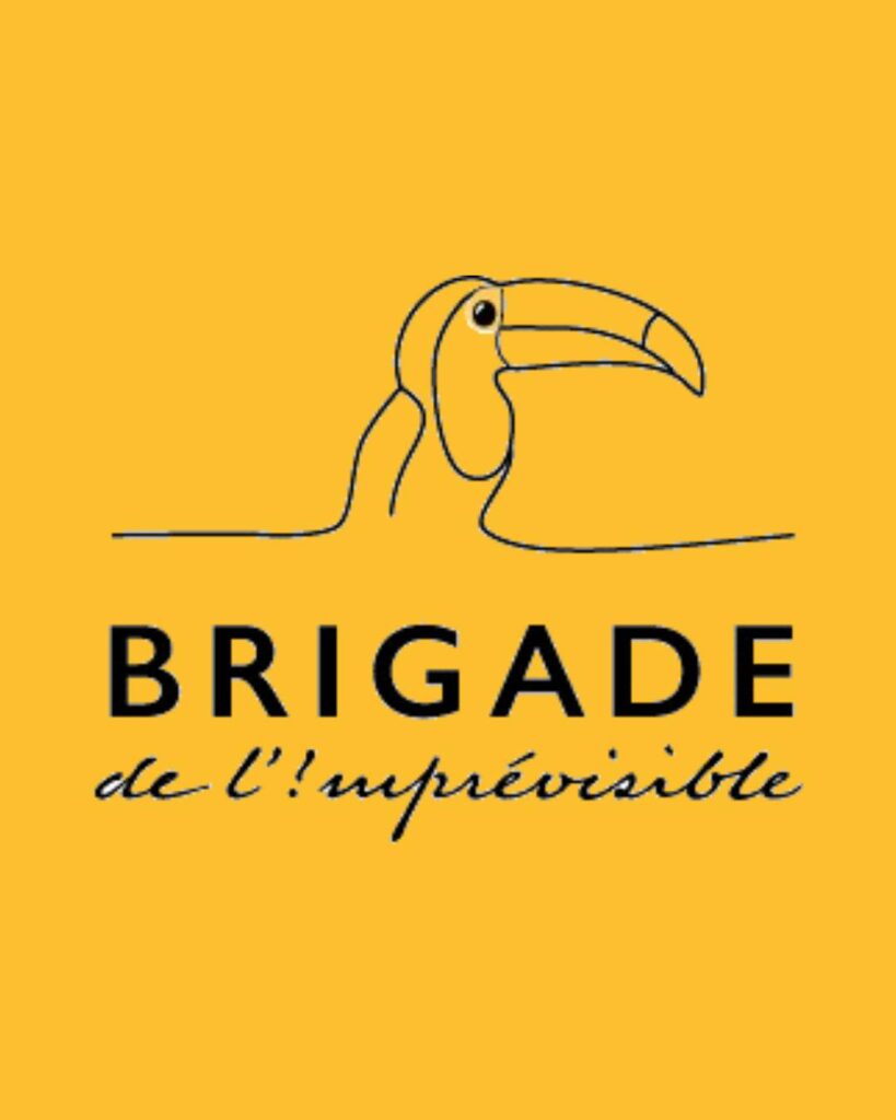 bannière brigade de l'imprévisible jaune